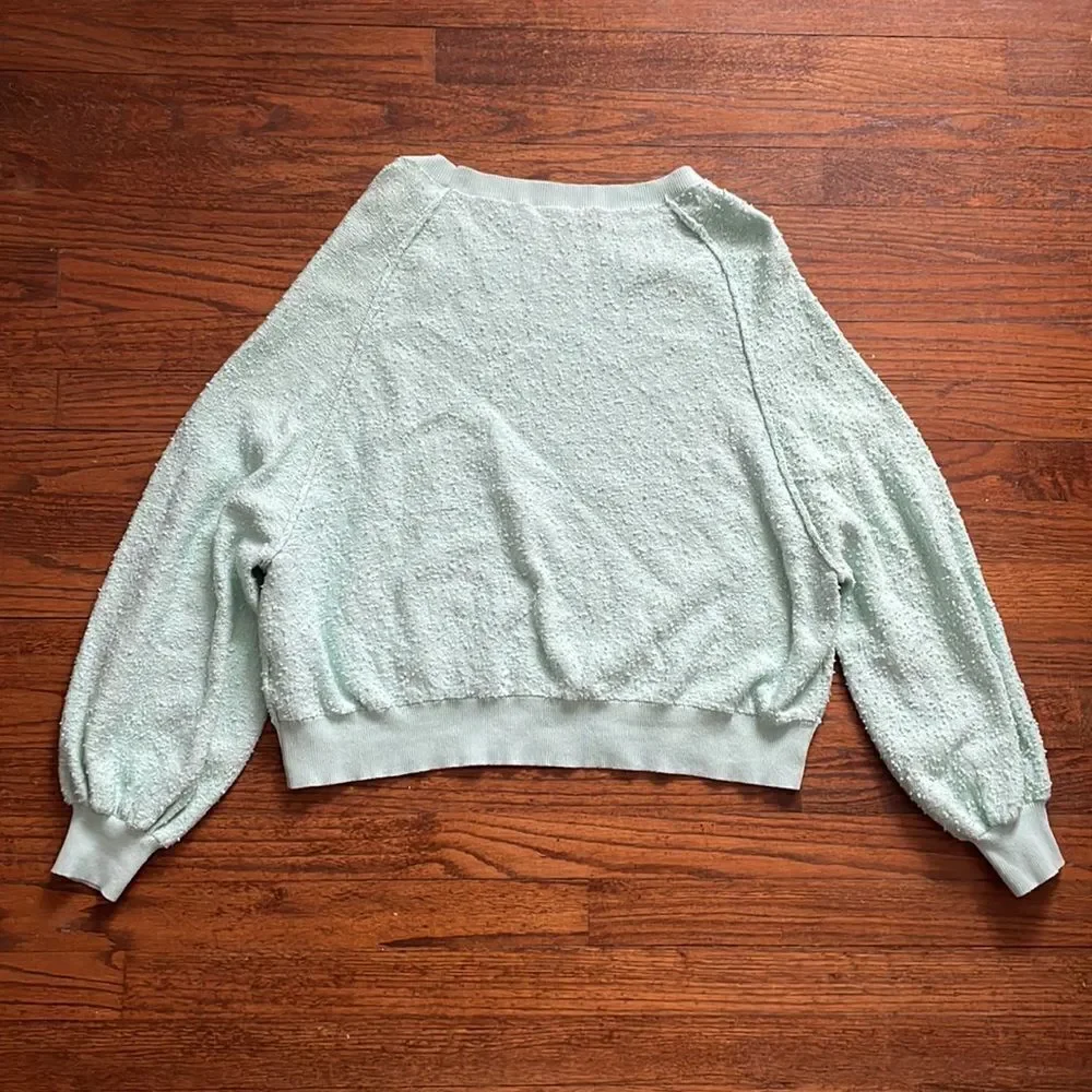 Free People Mint Green Sweatshirt